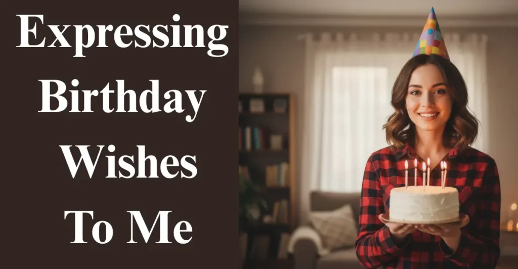 Expressing Birthday Wishes To Me