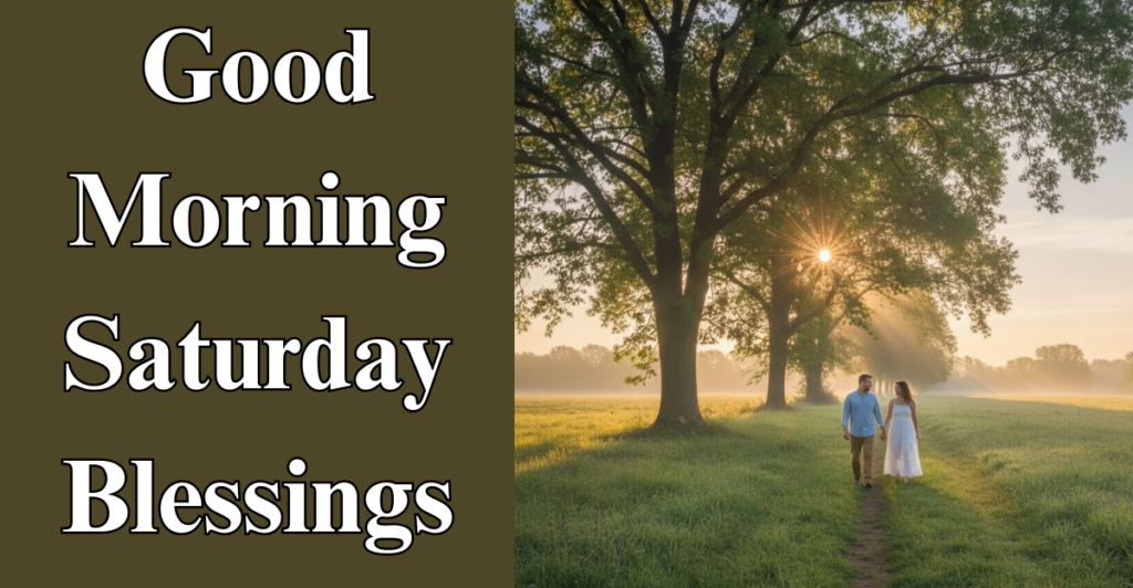 Good Morning Saturday Blessings