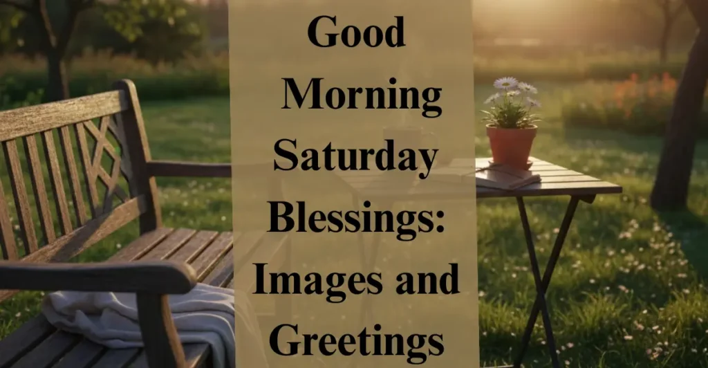 Good Morning Saturday Blessings: Images and Greetings