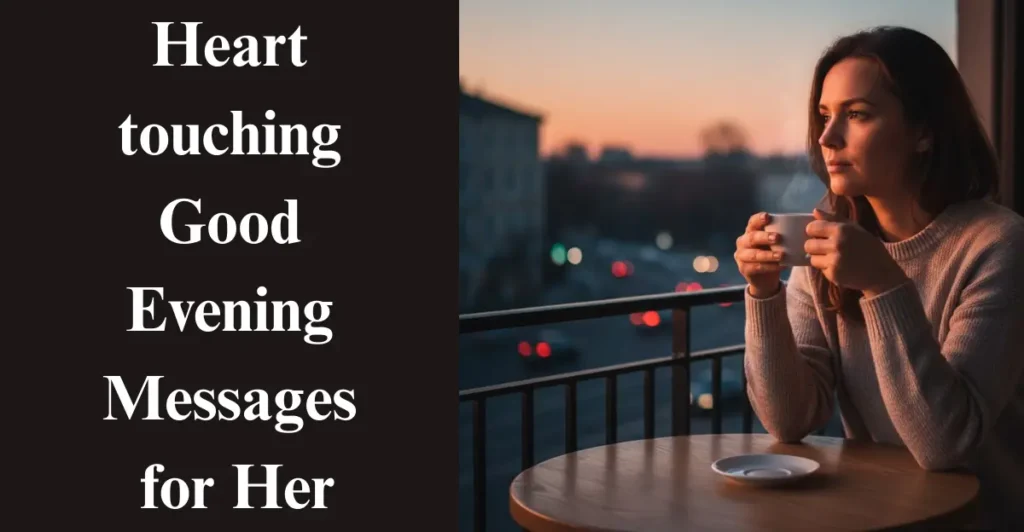 Heart-touching Good Evening Messages for Her