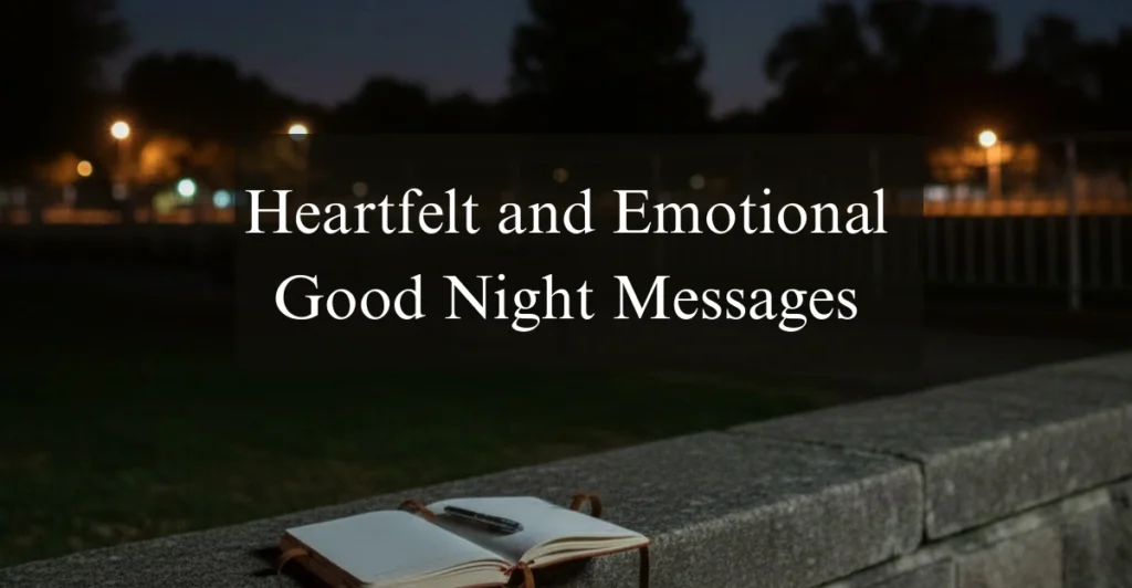 Heartfelt and Emotional Good Night Messages
