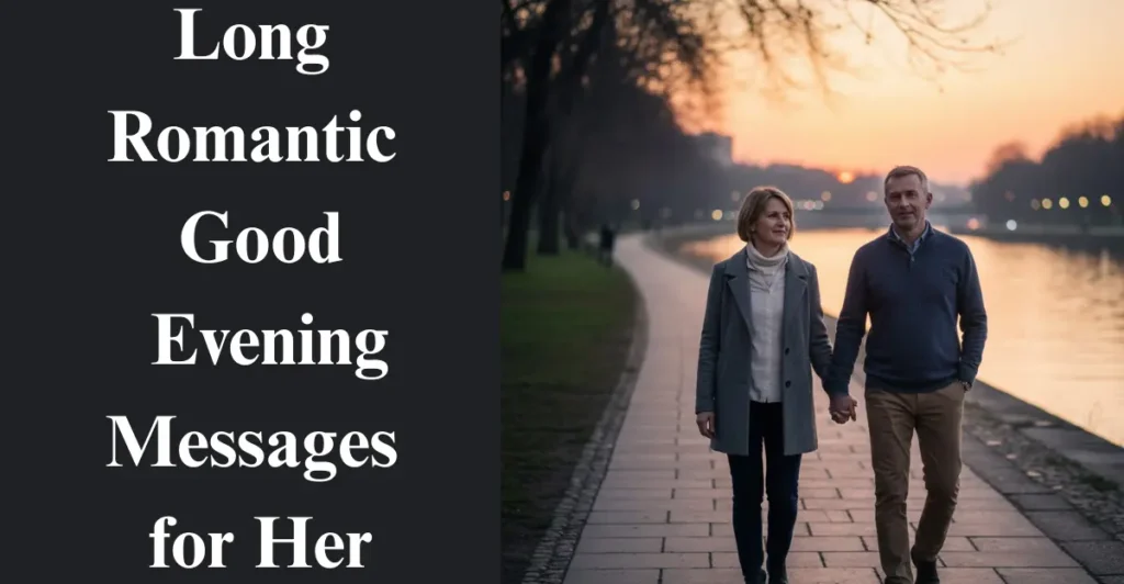 Long Romantic Good Evening Messages for Her