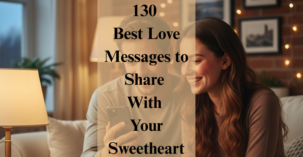 130 Best Love Messages to Share With Your Sweetheart
