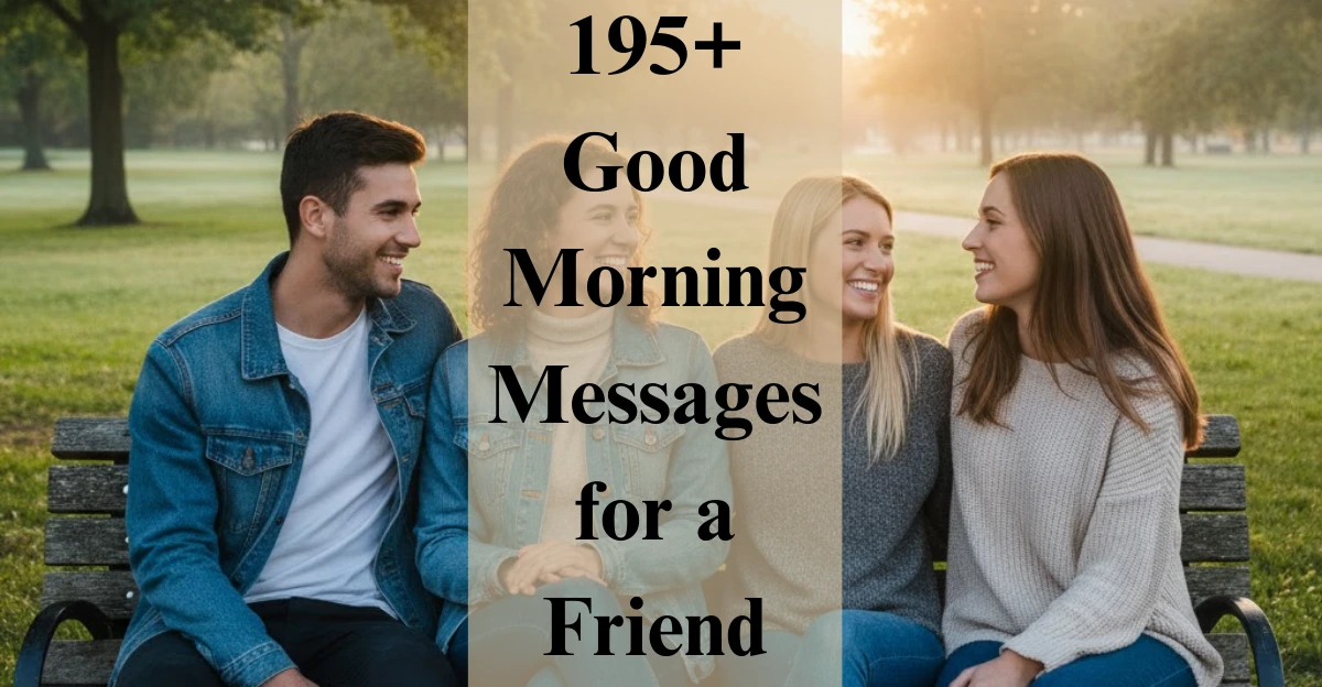 195+ Good Morning Messages for a Friend