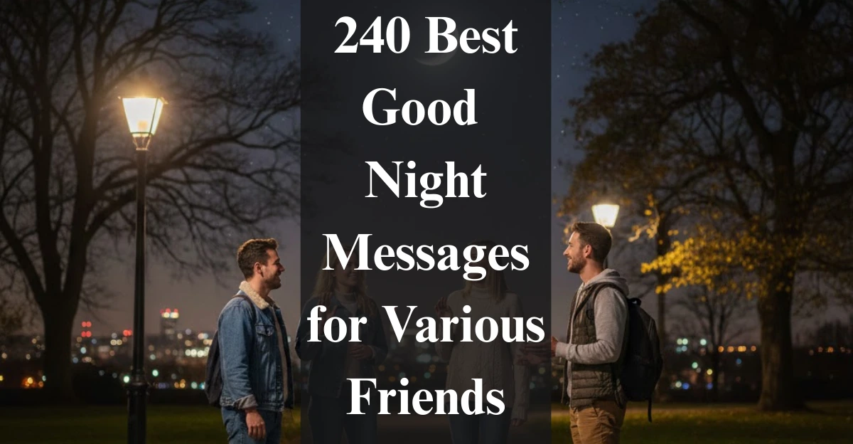 240 Best Good Night Messages for Various Friends