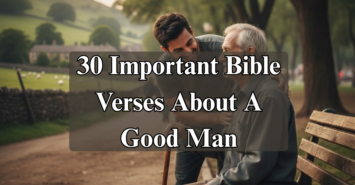 30 Important Bible Verses About A Good Man
