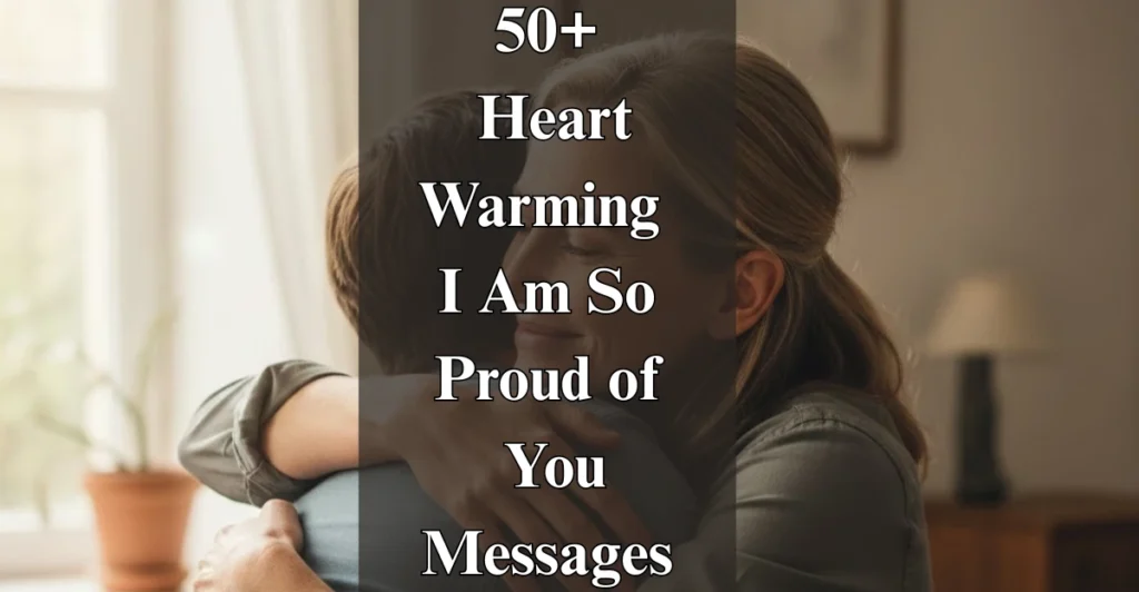 50+ Heart-Warming I Am So Proud of You Messages