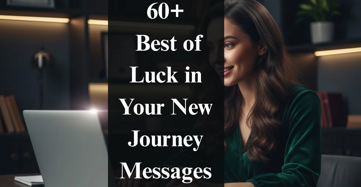 60+ Best of Luck in Your New Journey Messages