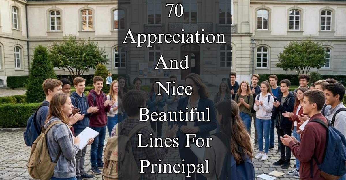 70 Appreciation And Nice Beautiful Lines For Principal