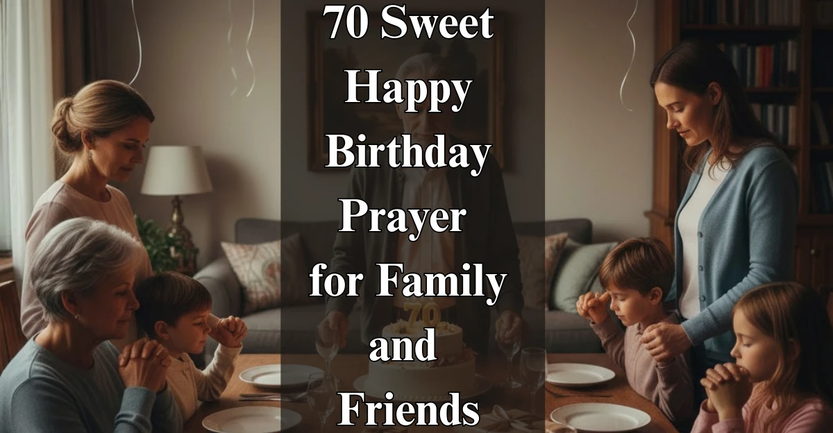 70 Sweet Happy Birthday Prayer for Family and Friends