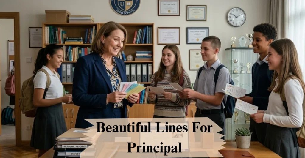 Beautiful Lines For Principal