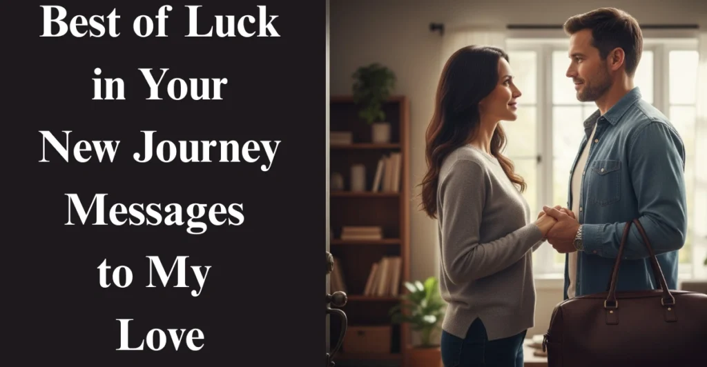 Best of Luck in Your New Journey Messages to My Love