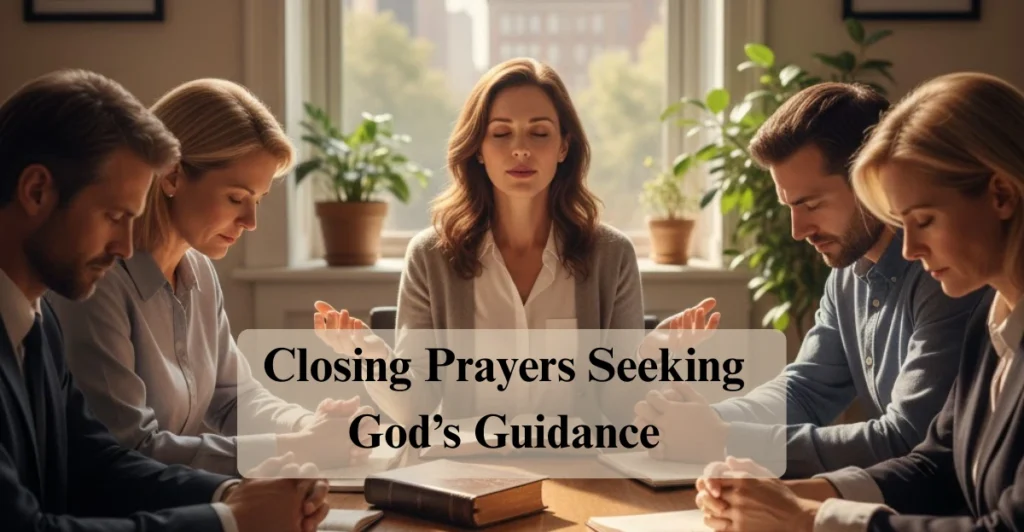 Closing Prayers Seeking God’s Guidance