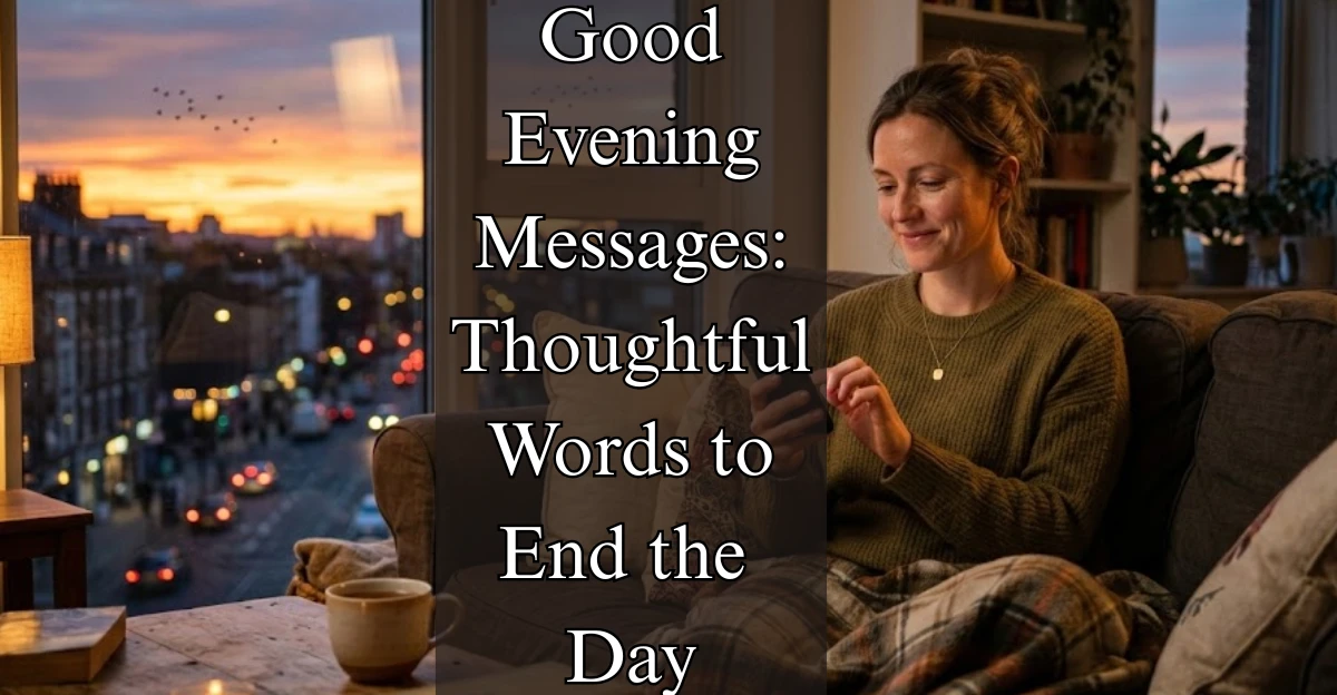 Good Evening Messages: Thoughtful Words to End the Day