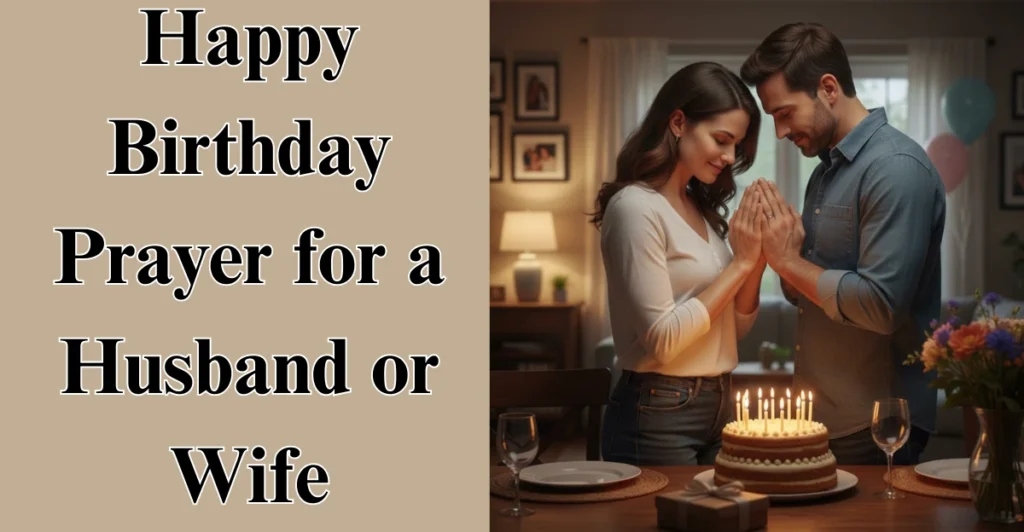 Happy Birthday Prayer for a Husband or Wife