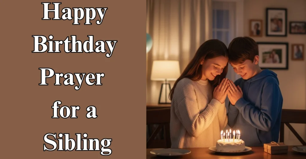 Happy Birthday Prayer for a Sibling