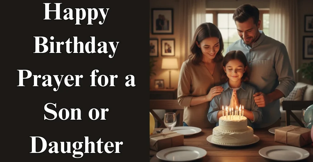 Happy Birthday Prayer for a Son or Daughter