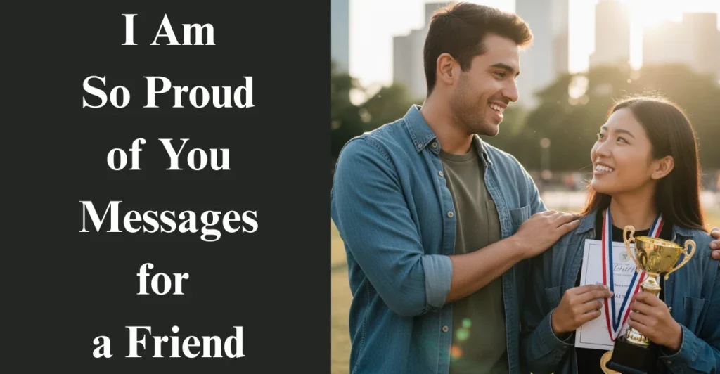 I Am So Proud of You Messages for a Friend