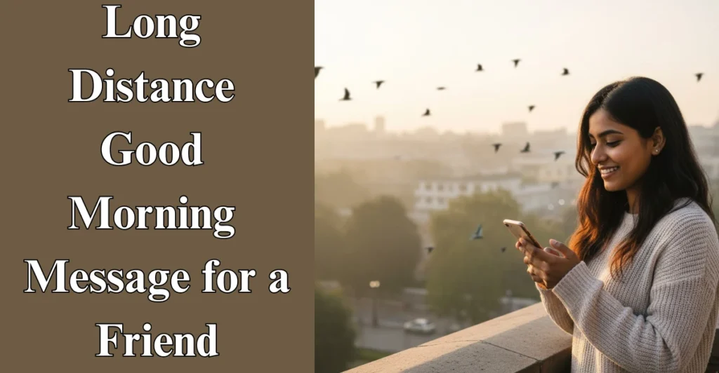 Long Distance Good Morning Message for a Friend
