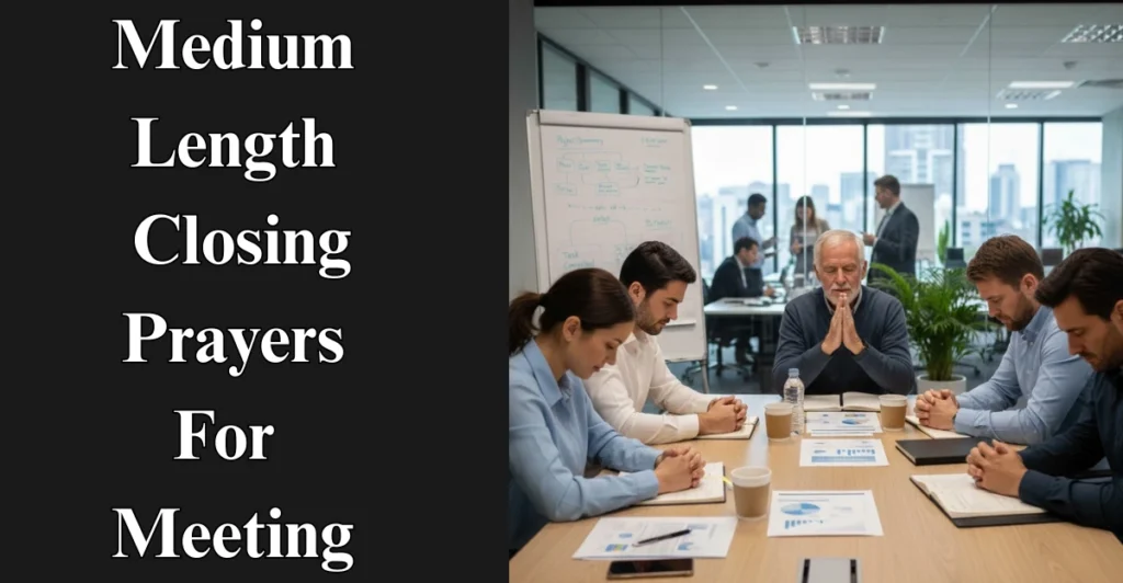 Medium-Length Closing Prayers For Meeting