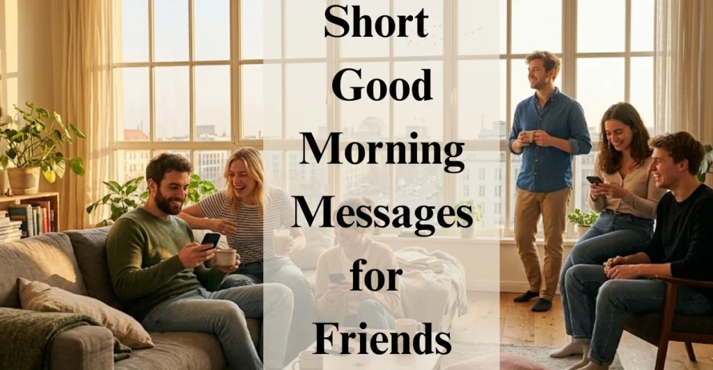 Short Good Morning Messages for Friends