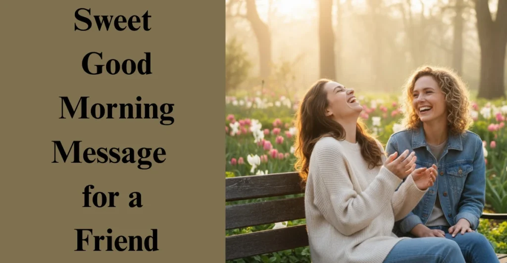 Sweet Good Morning Message for a Friend