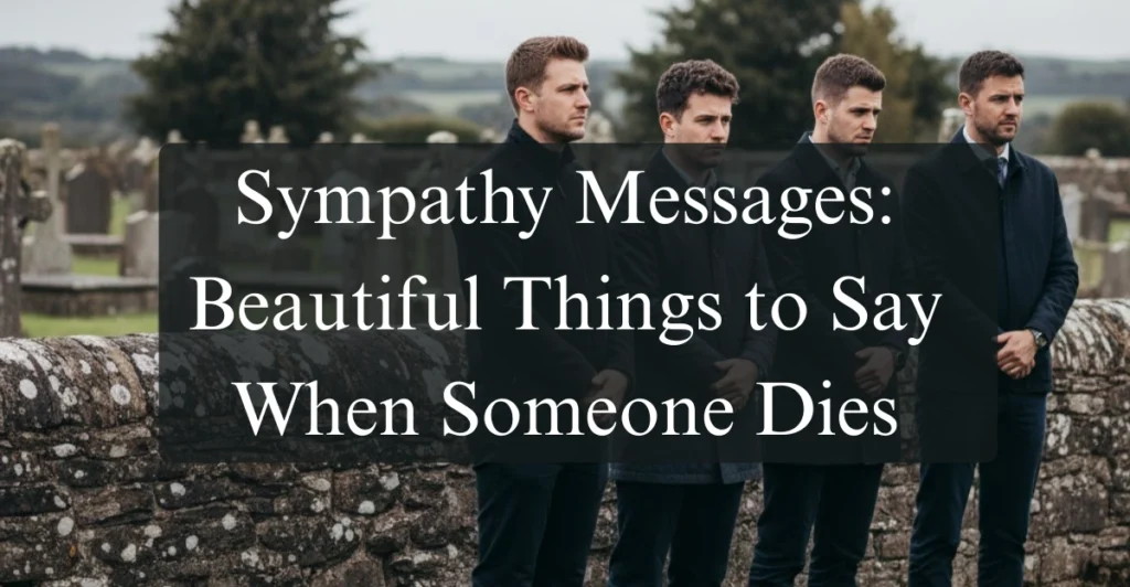 Sympathy Messages: Beautiful Things to Say When Someone Dies