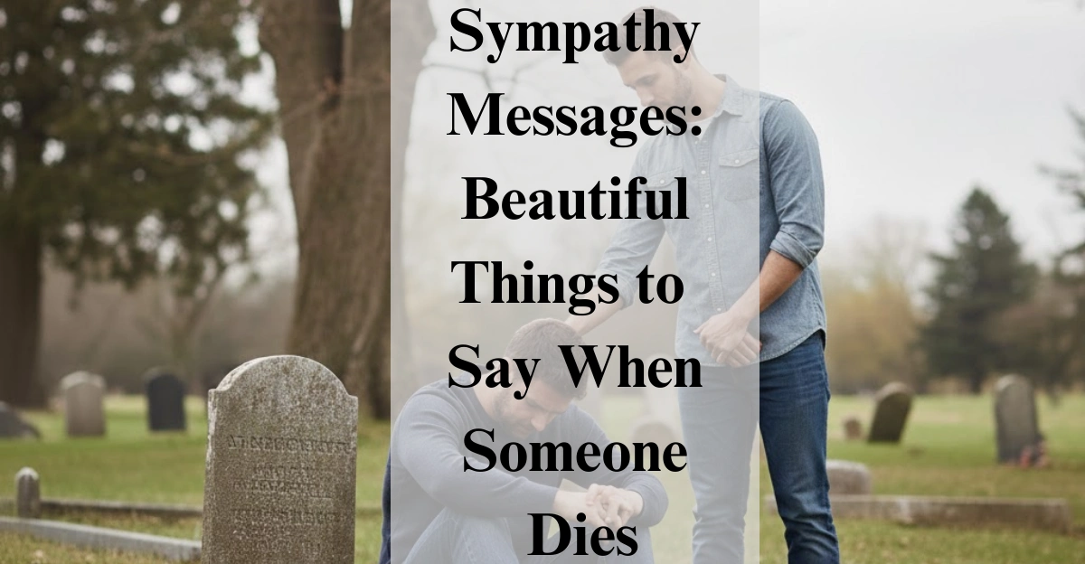 Sympathy Messages: Beautiful Things to Say When Someone Dies
