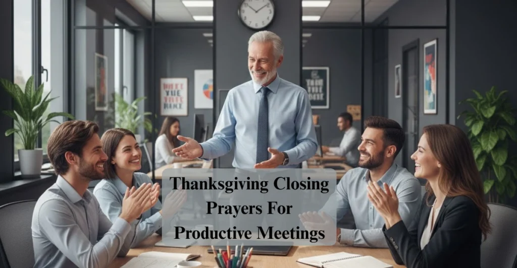 Thanksgiving Closing Prayers For Productive Meetings