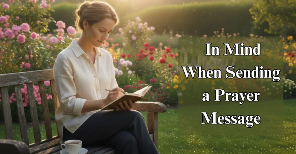 What To Bear In Mind When Sending a Prayer Message