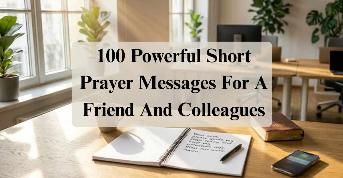 100 Powerful Short Prayer Messages For A Friend And Colleagues