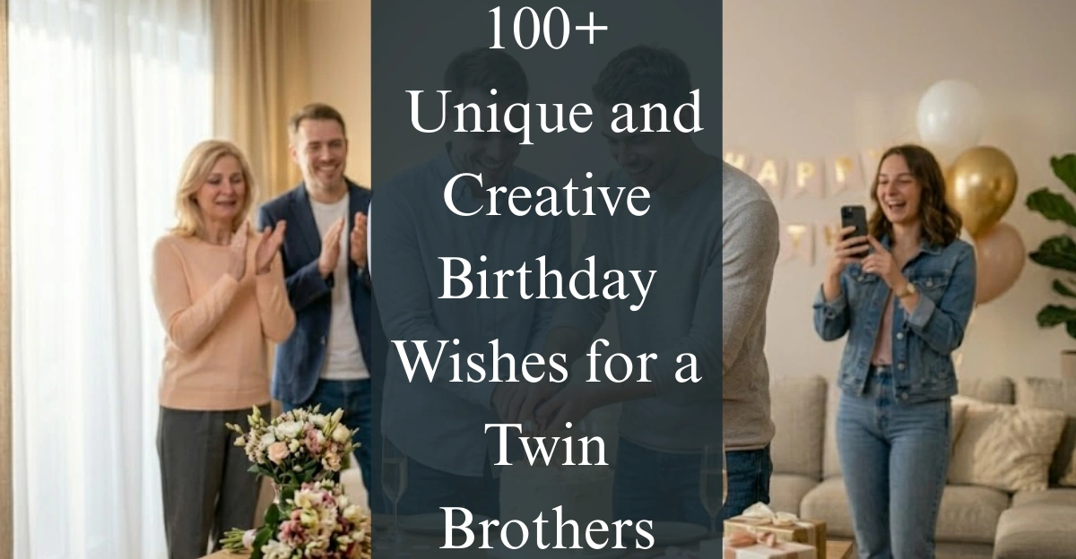100+ Unique and Creative Birthday Wishes for a Twin Brothers