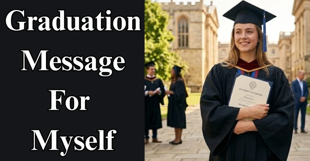 Graduation Message For Myself