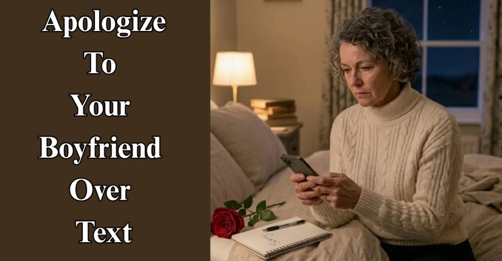 How to Apologize To Your Boyfriend Over Text