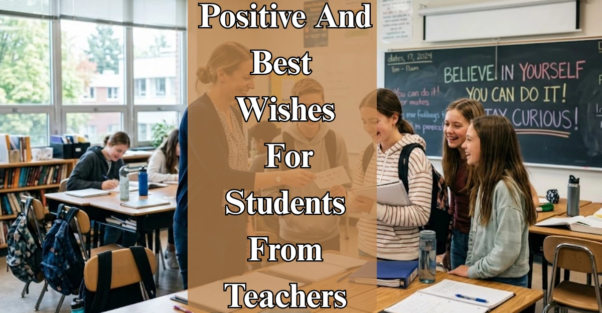 Positive And Best Wishes For Students From Teachers