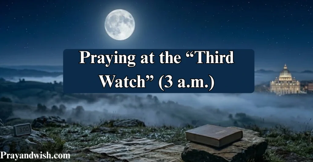 Praying at the “Third Watch” (3 a.m.)