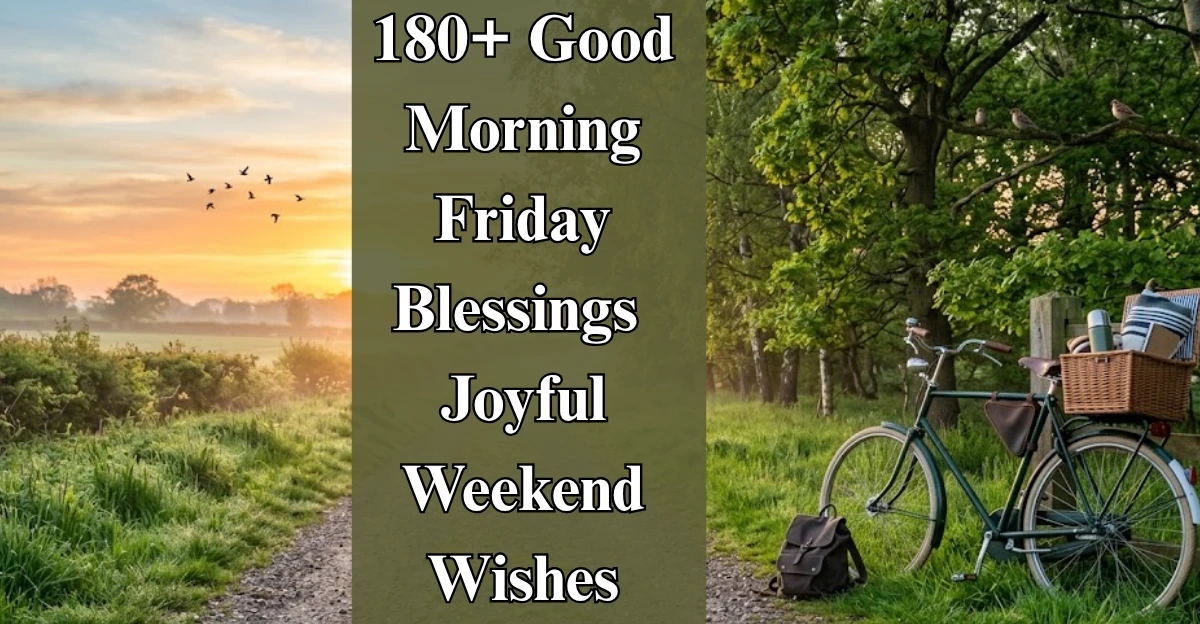 180+ Good Morning Friday Blessings Joyful Weekend Wishes