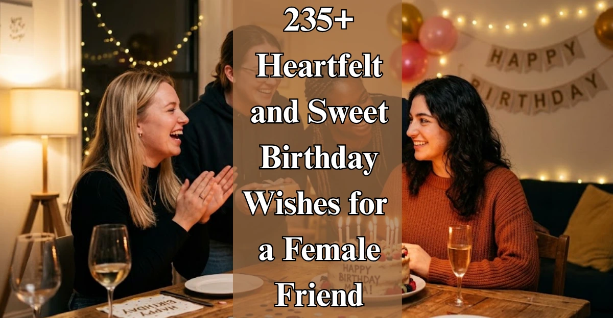 235+ Heartfelt and Sweet Birthday Wishes for a Female Friend