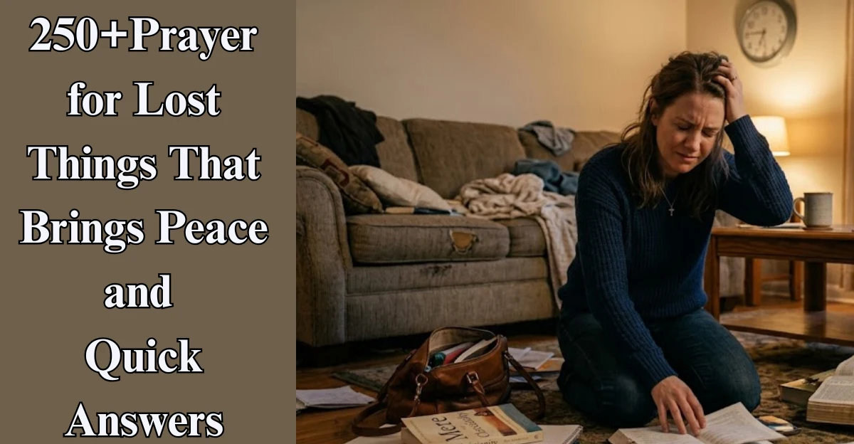 250+Prayer for Lost Things That Brings Peace and Quick Answers