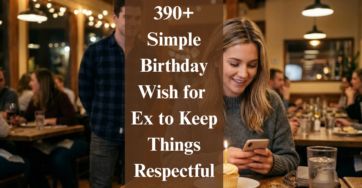 390+Simple Birthday Wish for Ex to Keep Things Respectful