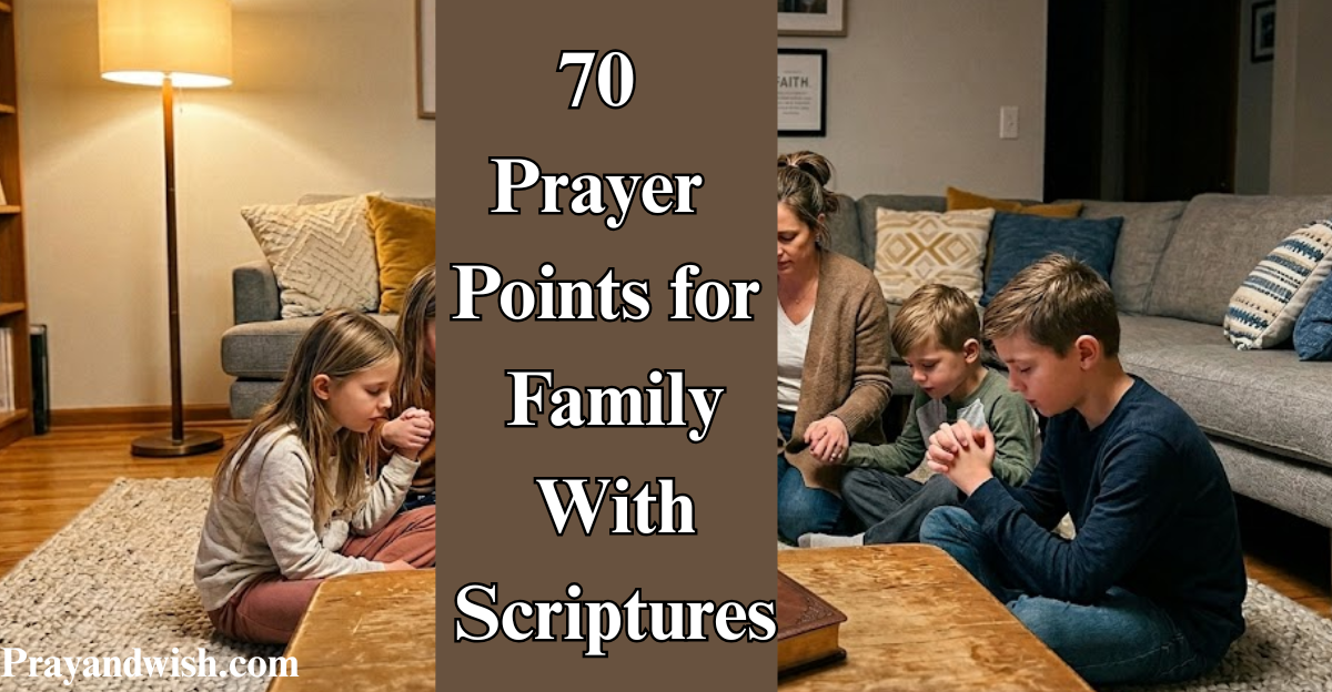 70 Prayer Points for Family With Scriptures