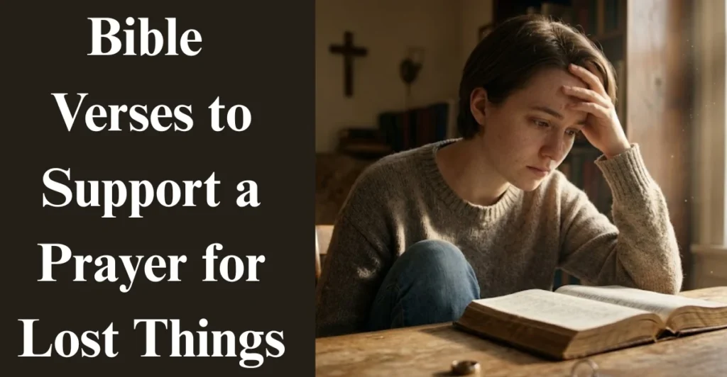 Bible Verses to Support a Prayer for Lost Things