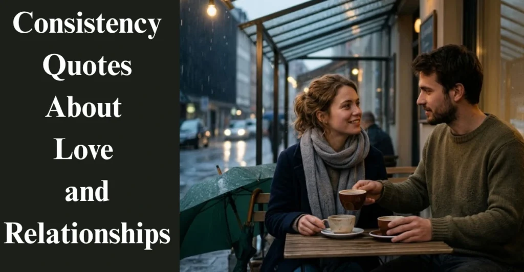Consistency Quotes About Love and Relationships