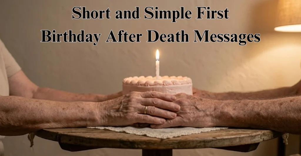 Short and Simple First Birthday After Death Messages