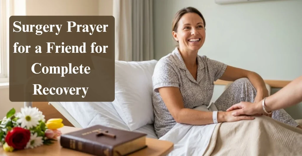 Surgery Prayer for a Friend for Complete Recovery