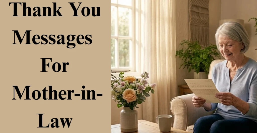 Thank You Messages For Mother-in-Law