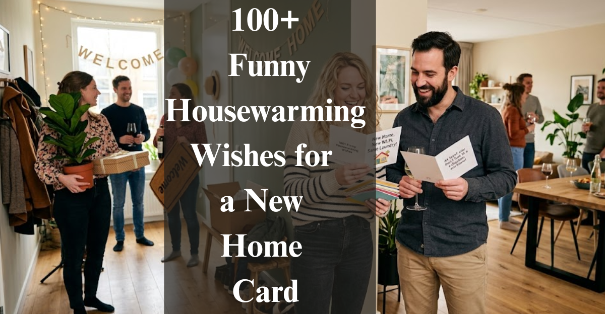 100+ Funny Housewarming Wishes for a New Home Card