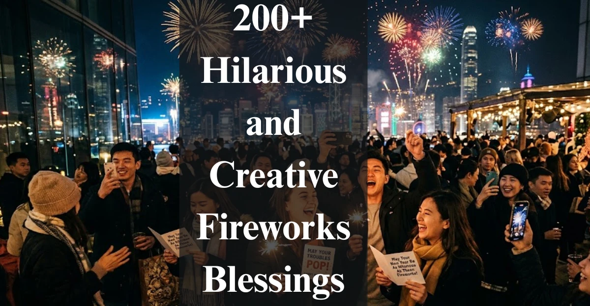 200+ Hilarious and Creative Fireworks Blessings