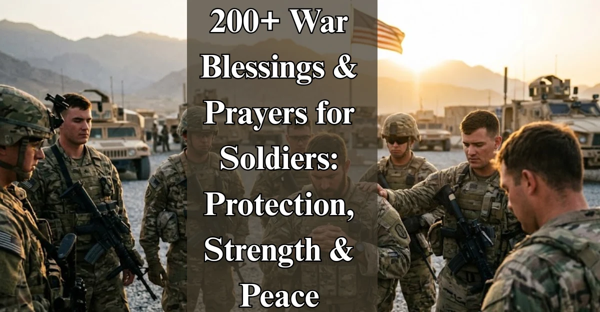 200+ War Blessings & Prayers for Soldiers: Protection, Strength & Peace