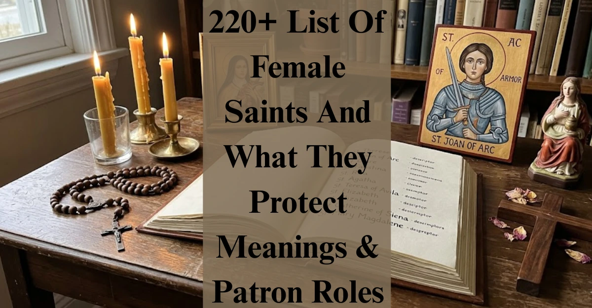 520+ List Of Female Saints And What They Protect Meanings & Patron Roles